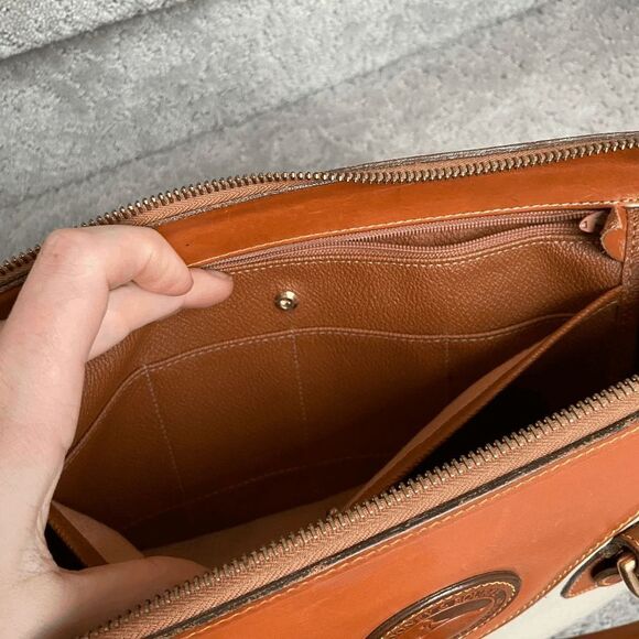 Authentic 90s Dooney & Bourke Custom Restored Convertable Shoulder Satchel - Picture 13 of 14